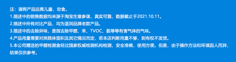 中國直郵藍潤速藍石納淨石汽車除甲醛去異味吸附分解 30包裝