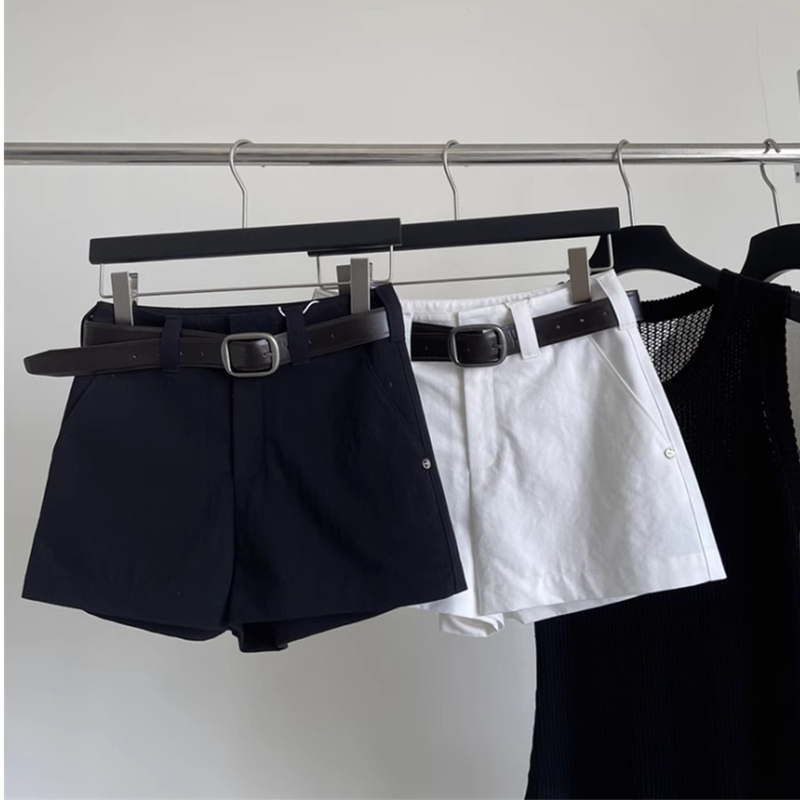 Women's Summer Shorts 2026 New Retro Stylish Ol Casual Work Shorts Petite Commuting A-Line Suit Pants