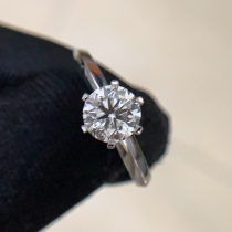 1 01 karat FG color SI clarity VG cut natural diamond ring 18K platinum diamond ring can be re-inspection