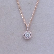 26 FG color SI clarity natural diamond necklace explicit tycoon 1 karat visual effects can be customized