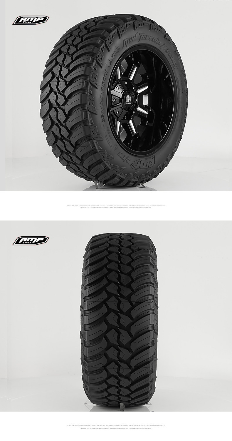 AmeRican AMP Mudland LT35*12.5R16 17MT Off-Road WRangleR RaptoR F150 TundRa TiRe