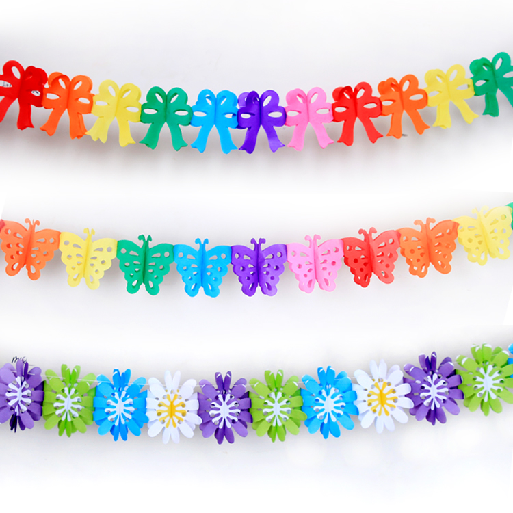 Color paper drawing decoration decoration birthday scene National Day classroom school decoration shop opening room layout