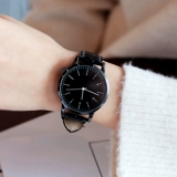 Модные мужские часы для отдыха подходит для мужчин и женщин, водонепроницаемые ультратонкие кварцевые женские часы для влюбленных, в корейском стиле, простой и элегантный дизайн