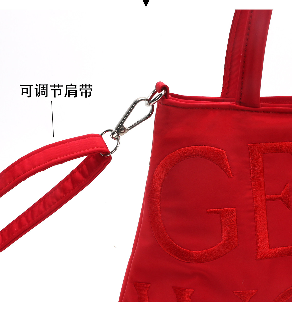 Сумка gentlewoman泰国新款高颜值小众刺绣时尚手提单肩斜跨托特包