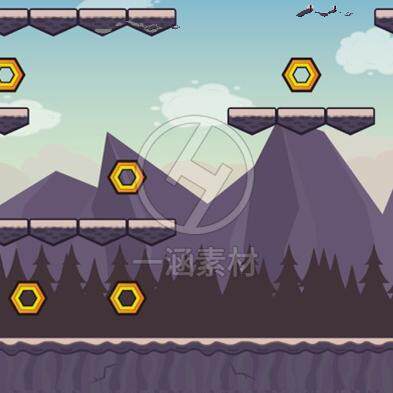 Unity 2D Horizontal Game Vector Background Images for Level Progression Game Vectors 10 Backgrounds