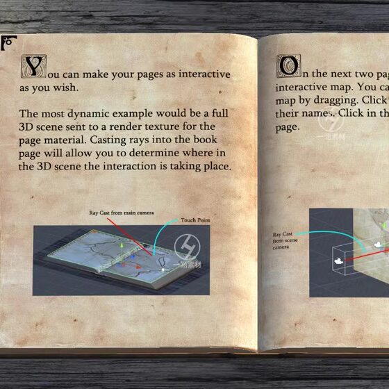 Unity3D Endlessbook 1.14.0 Real-Life Page-Turning Animation Effect Simulation Tool Plug-In