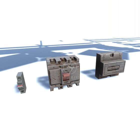 Unity3D Realistic Industrial Cable Distribution Box Circuit Pipeline Model Prop Material Wires Pack 1.3