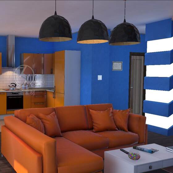Unity3D Indoor Residential Room Game Scene with Interactive Roaming, Complete Project with Source Code Files