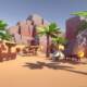 Unity Cartoon Q-Version Polygonal Desert Environment Game Scene Model Lowpoly Desert Pack