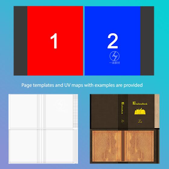 Unity3D Endlessbook 1.14.0 Real-Life Page-Turning Animation Effect Simulation Tool Plug-In