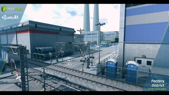 Unity Factory Workshop Warehouse Industrial Park Industrial Area Scene Model Factory District 1.1