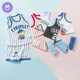 Boys vest suit 2024 summer ໃຫມ່ຝ້າຍບໍລິສຸດພາກຮຽນ spring ແລະ summer ເດັກນ້ອຍເດັກນ້ອຍກິລາບ້ວງເຄື່ອງນຸ່ງເດັກນ້ອຍ