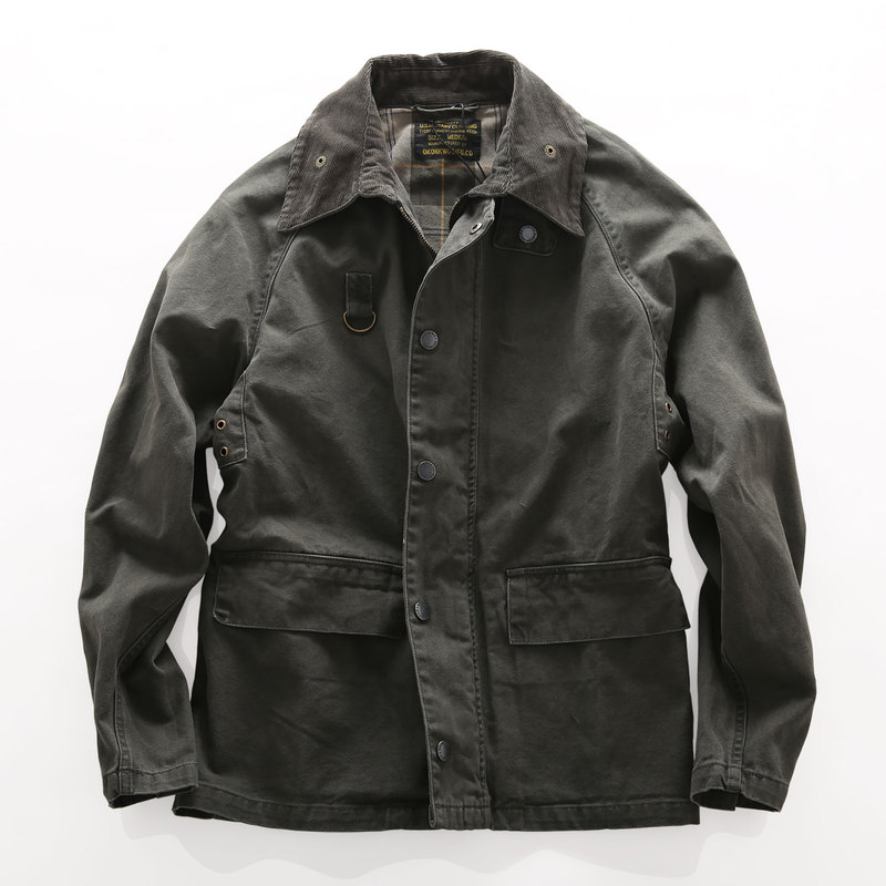 Misi Spring and Autumn Reissue Soft Canvas Mid-Length Double Pocket Functional Jacket Casual Men's Wear-Resistant Tear-Resistant Coat