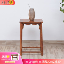 Red wood furniture Ming and Qing imitation ancient flower pear wood tea water rack tea side a few Chinese solid wood small tea corner a few tea side cabinets