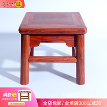 Africa Small Leaf Purple Sandalwood Rich Bench Living Room Chinese Blood Sandalwood Bench Small Square Bench Outdoor Carry-on and portable folding stool