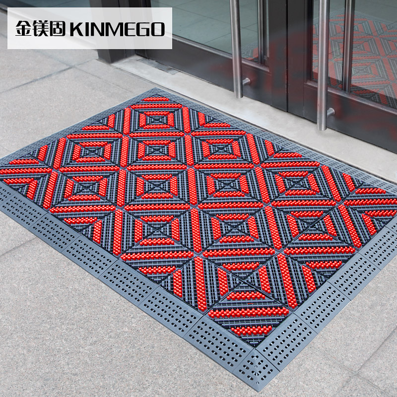 Outdoor non-slip floor mat hotel entrance door foot pad outdoor commercial rubbing soil door mat waterproof carpet outside the door