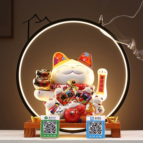 Shake Hand Fuck Cat Disploy Creative Open Gift Practical Store Store Collection Silver Collection Тайвань QR -код неожиданный