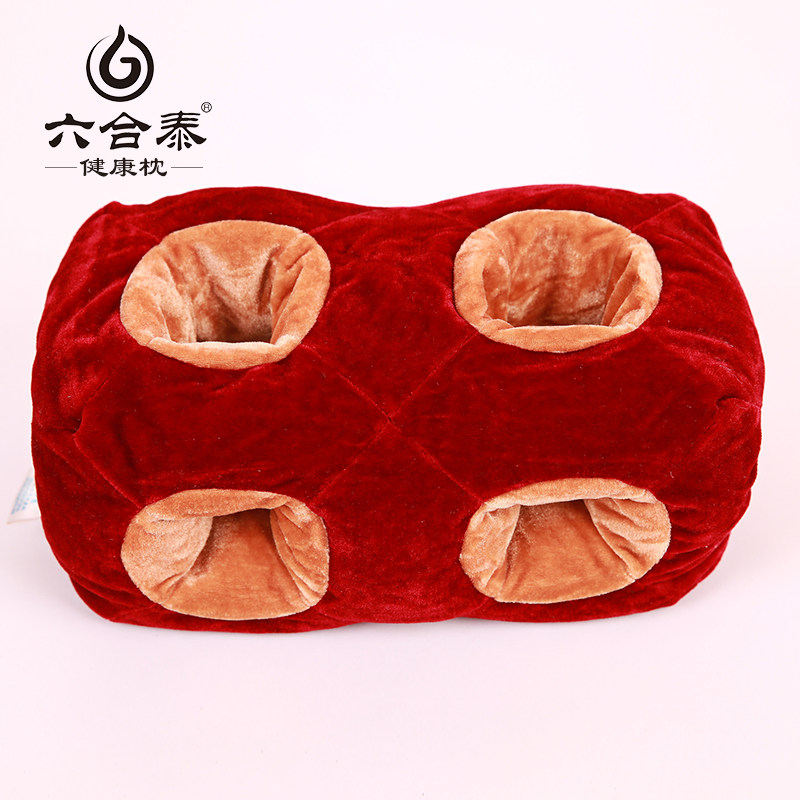 Pingyao Liuhetai velvet 10-hole pillow porous pillow ear pillow buckwheat car sofa nap pillow nap pillow