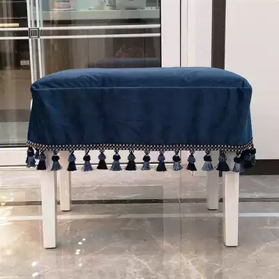 Qiyan piano stool cover European fabric piano stool cushion lace piano stool cover
