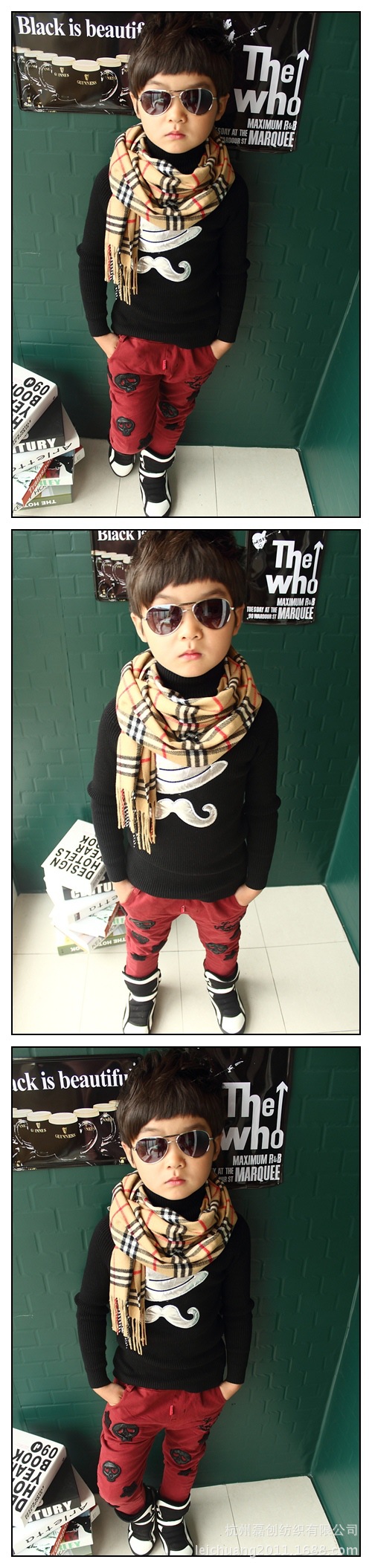 Foulard enfant en cachemire - Ref 2136277 Image 13