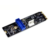 M.2 ngff к USB3.0 Фронта 19 -пин -карта 2 Расширенная карта до малого 4PIN, чтобы забрать электричество
