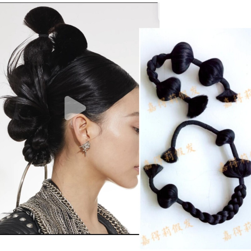 Original Handmade Braided Lantern Twist Braids, Boxing Braids, Twist Braids, Ponytail Wigs, Braided Wigs, New Chinese Style Hairstyles