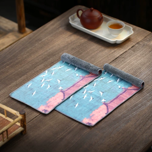 [Чанг Тао] Толстый водяной поглощение чай шарф кунг -фу чай на сайте подушка стола, чтобы поднять полотенце