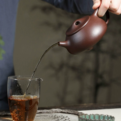 [Чанг Тао] Yixing Zisha Pot Teapot Master Li Xiaolu Pure Handmade Old Purple Mud Jingzhou Камень Scoop 270cc