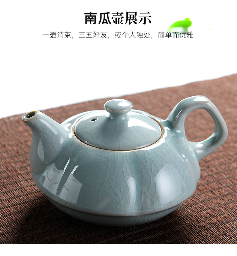 Beauty cabinet household contracted elder brother up with ceramic tea set suit Japanese kung fu tea cup lid bowl of tea