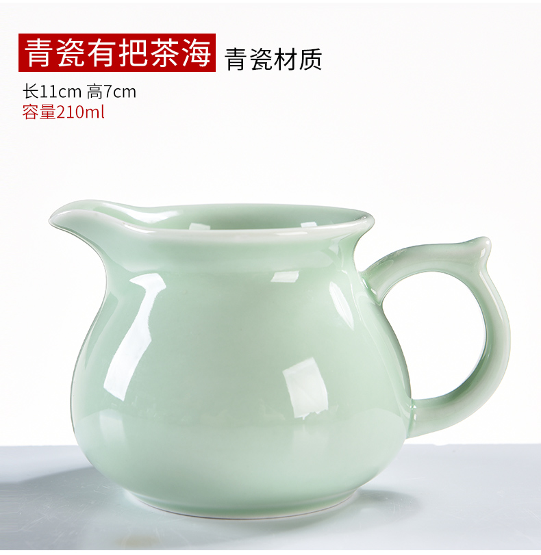 Beautiful fair pavilion ceramic cup and cup) suit points tea ware one cup tea sea kung fu tea accessories