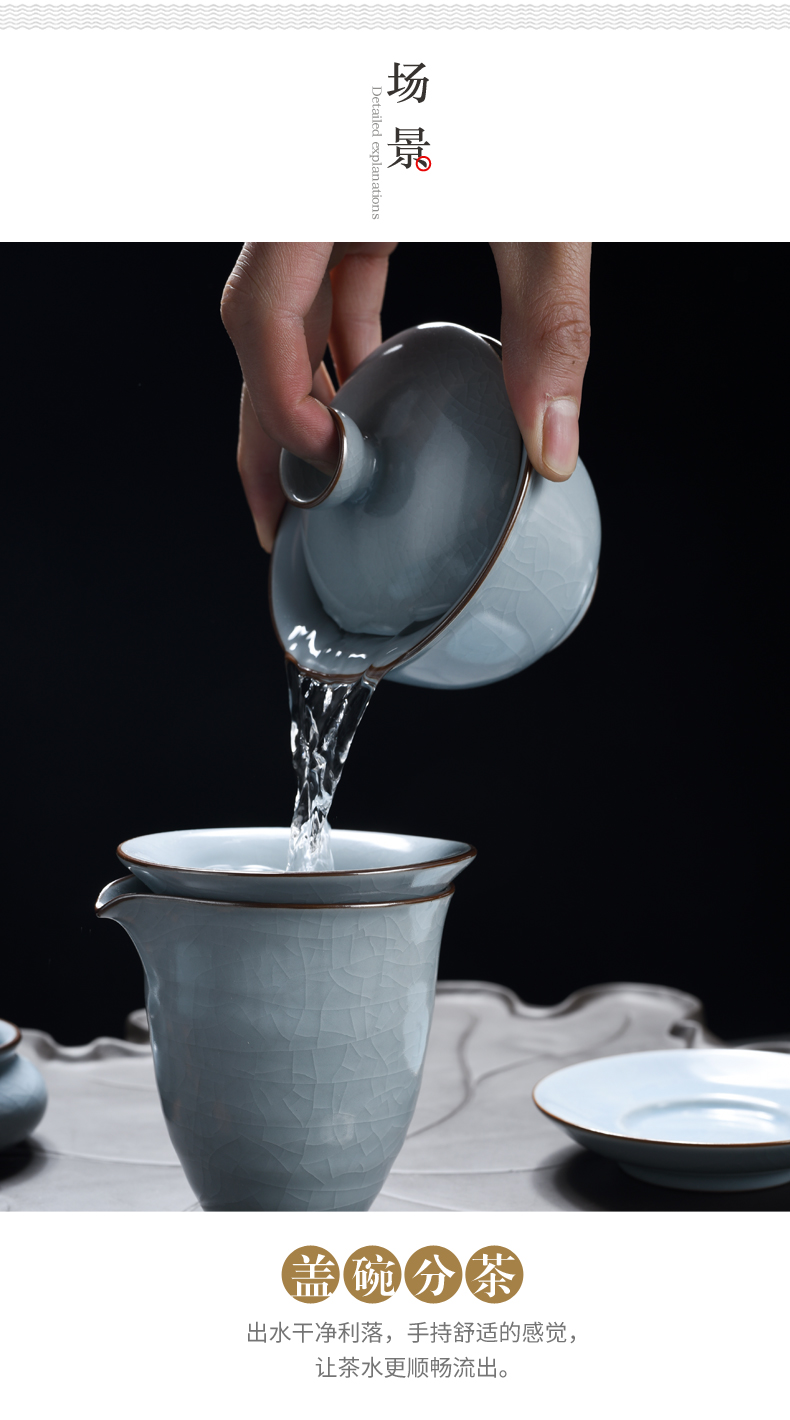 Beauty cabinet kung fu tea set your up only three large bowl with ceramic cup tea bowl tureen tea cups sliced open cups