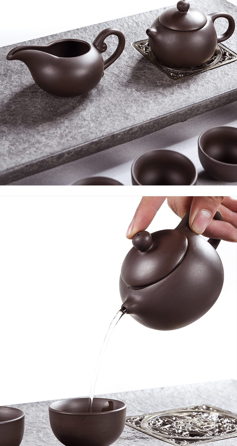 Beauty cabinet undressed ore violet arenaceous kung fu tea set home office tea cups restoring ancient ways xi shi teapot gift boxes