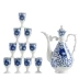 Meige Blue and White Gốm High Wine Glass Wine Wine Wine Wine Set Set Bán buôn hộ gia đình Trung Quốc - Rượu vang Rượu vang