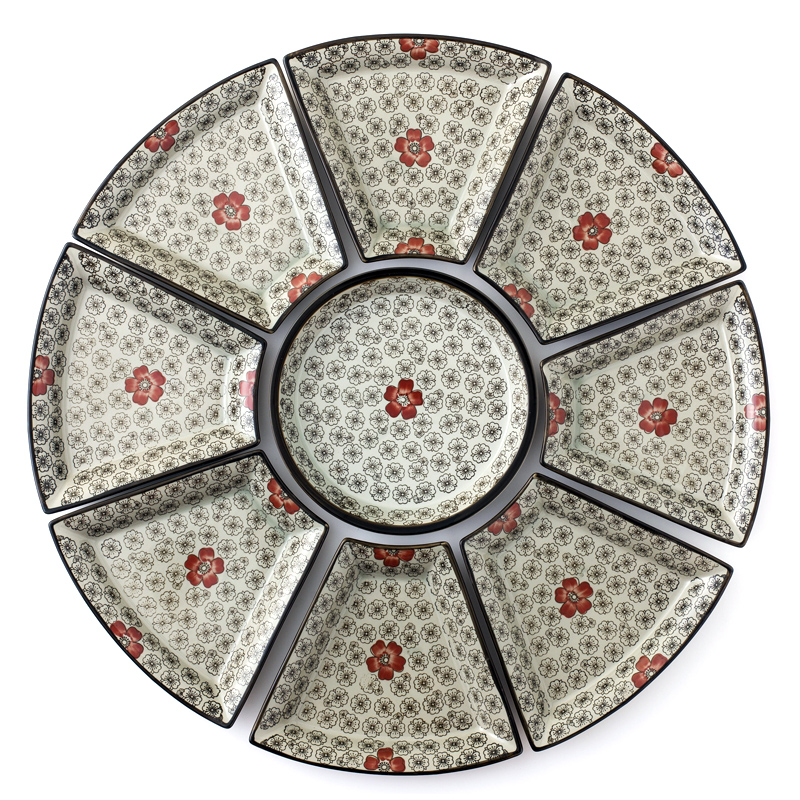 Creative ceramic platter reunion dinner big platter tableware portfolio seafood dish suits for trill in same