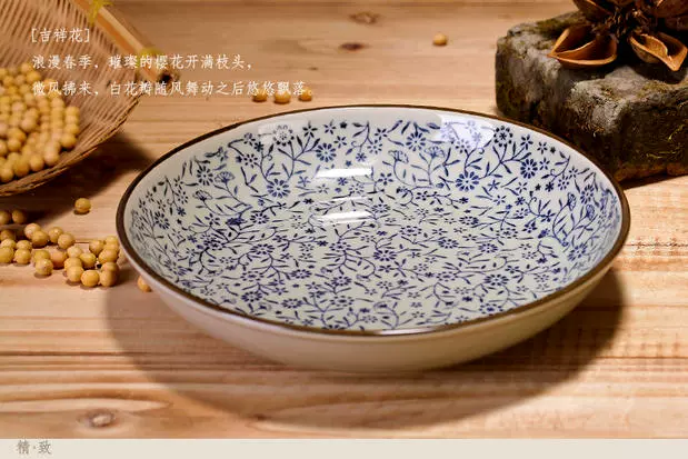 Nhật Bản men màu bộ đồ ăn bằng gốm tấm tấm bít tết khách sạn sáng tạo bữa ăn phương tây tấm đĩa hộ gia đình đĩa cá đĩa - Đồ ăn tối