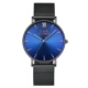00025 Black Shell Blue Face Men's Watch