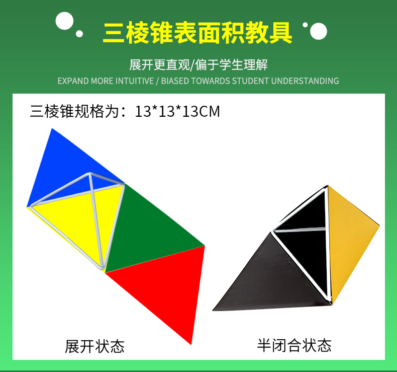 Mô hình khung hình vuông giảng dạy hỗ trợ diện tích bề mặt hoàn thành trường tiểu học toán học hình học có thể tháo rời chiều dài xương sườn và mô hình diện tích bề mặt mô hình âm thanh nổi từ tính không mạnh - Kính kính đẹp