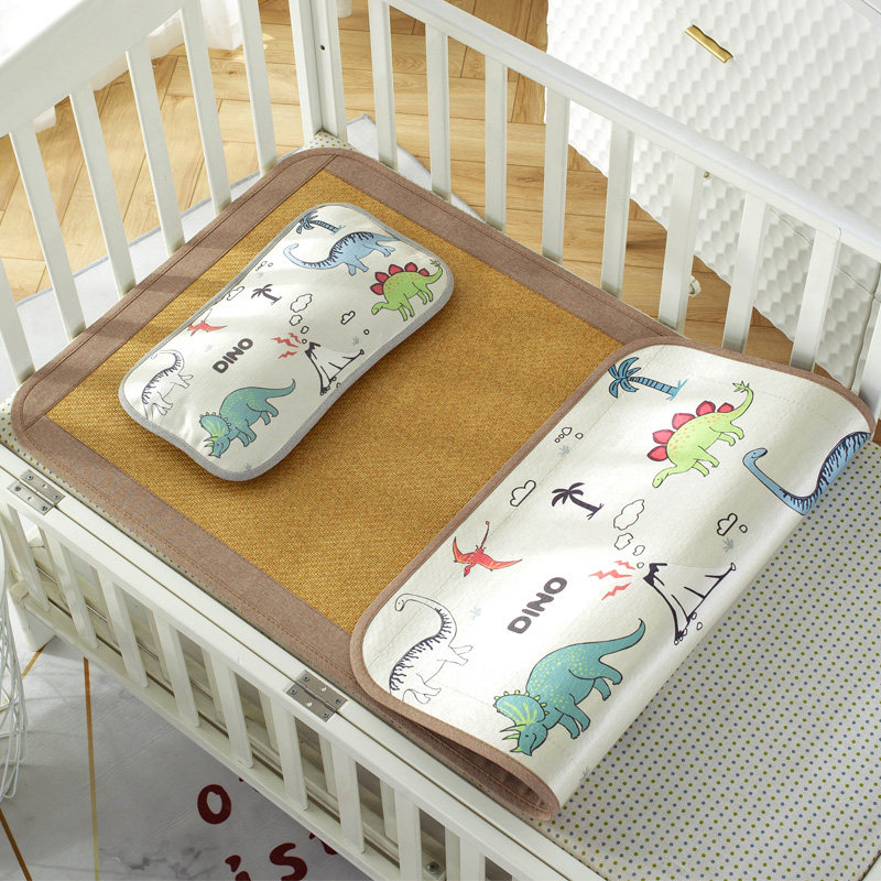 Baby Cool Mat Summer Newborn Rattan Mat Baby Crib Ice Silk Breathable Children's Kindergarten Nap Special Cool Mat