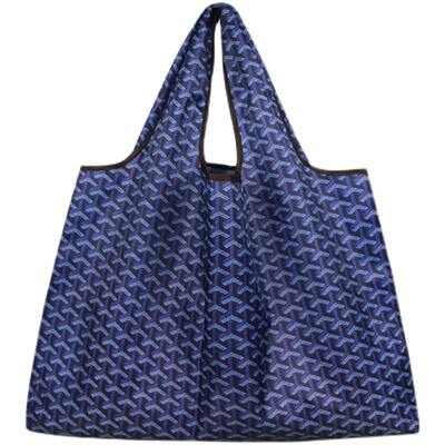 Large-capacity foldable shopping bags, waterproof and eco-friendly bags, portable supermarket single-shoulder cloth bags, grocery shopping bags, hand-held bags