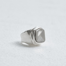 Spot enage Modern Sqaure Ring 925 silver Japanese handmade square Ring Ring