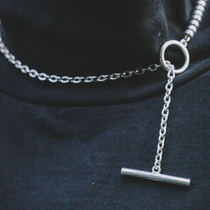 Spot enage Ball Link Necklace 925 Silver Japanese Handmade Silver Pearl Splice Necklace