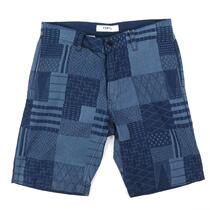 Spot FDMTL SASHIKO SHORT PANTS embroidered blue dyed shorts