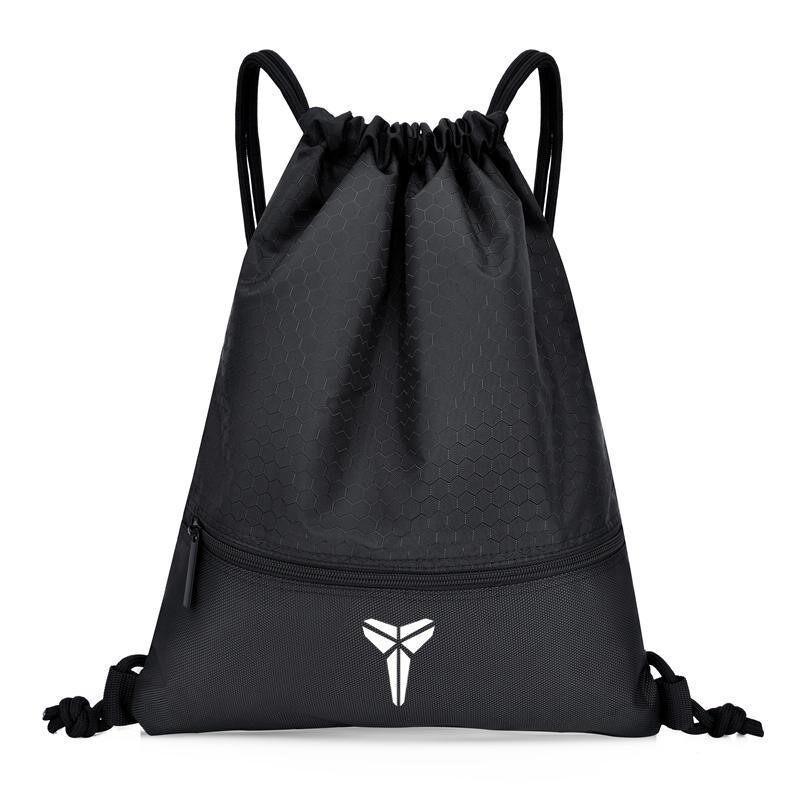 Basketball football bag bag drawstring net bag shoulder bag waterproof light outdoor travel fitness for men and women