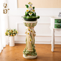 European creative flowing water fountain living room TV cabinet humidifier ornaments large landing home move new home accessories