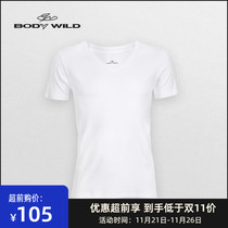 (Future cotton series) Bao Di Weide mens bottomed V-neck short sleeve T-shirt top ZBN12MF1