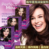 Germany Schwarzkor cold brown foam hair dye cream 2020 popular color linen Brown Brown Brown chocolate