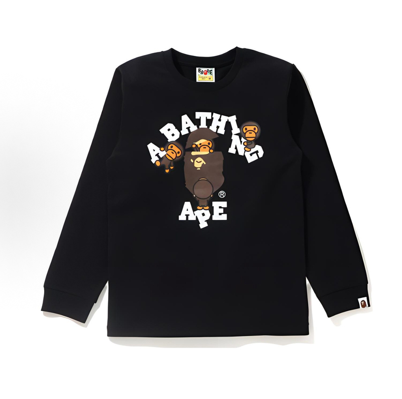 Bape Women's Long-Sleeved T-Shirt, Size XS Bape Women's Long-Sleeved T-Shirt, Size XS