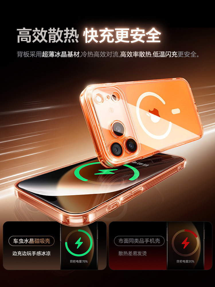 Official Magnetic Car Mount] Compatible with Apple 17/16 Phone Case iPhone 15 Pro Max 13 Protective Cover 14 Pro 12 Magsafe 11 Wireless Animation X New Model Plus Ultra-Thin 8 Transparent 7 Air