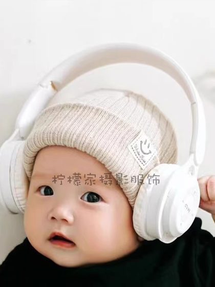 儿童摄影服装新款简约小小歌迷主题影楼拍照道具婴儿宝宝百天照