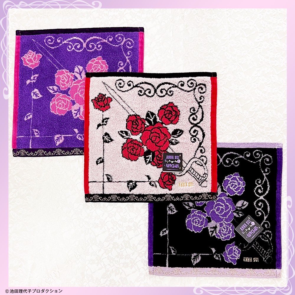 Japan imports ANNA SUI Ana Suvarsey Rose pure cotton carry-on pasta handkerchief towel towels
